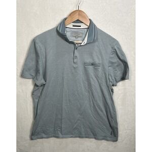 Ted Baker London Short‎ Sleeve Polo Shirt Men's Size 5 Blue